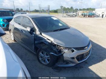  Salvage Chevrolet Cruze