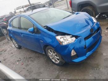  Salvage Toyota Prius c