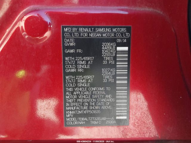 Nissan Rogue Sv Image 13