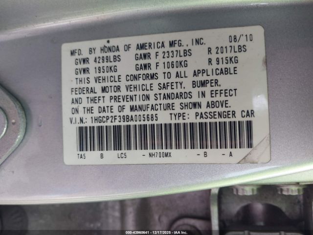 Honda Accord 2.4 Lx Image 5