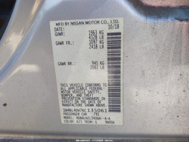 Nissan Altima 2.5 Sv Image 7