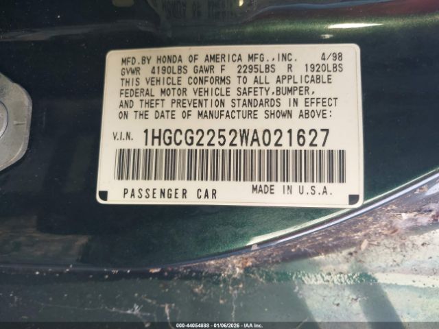 Honda Accord Ex V6 Image 8